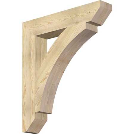 Ekena Millwork Thorton Slat Rough Sawn Bracket, Douglas Fir, 6"W x 34"D x 38"H BKT06X34X38THR06RDF